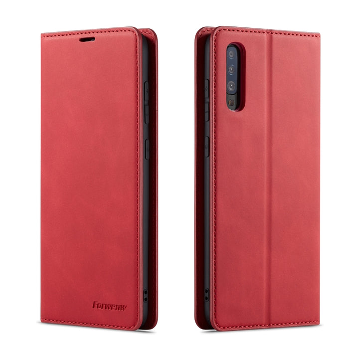 Forwenw Dream Series Oil Edge Fuerte magnetismo Funda de cuero con tapa horizontal con soporte y ranuras para tarjetas y billetera y marco de fotos, For Huawei P Smart+ (2019), For Huawei Mate 20, For Huawei Mate 20 Pro, For Huawei Mate 20 Lite        ...