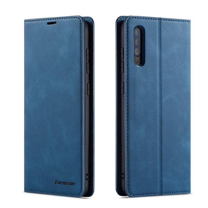 Forwenw Dream Series Oil Edge Fuerte magnetismo Funda de cuero con tapa horizontal con soporte y ranuras para tarjetas y billetera y marco de fotos, For Huawei P Smart+ (2019), For Huawei Mate 20, For Huawei Mate 20 Pro, For Huawei Mate 20 Lite        ...
