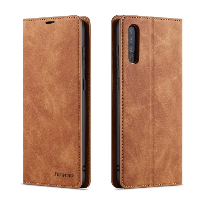 Forwenw Dream Series Oil Edge Fuerte magnetismo Funda de cuero con tapa horizontal con soporte y ranuras para tarjetas y billetera y marco de fotos, For Huawei P Smart+ (2019), For Huawei Mate 20, For Huawei Mate 20 Pro, For Huawei Mate 20 Lite        ...
