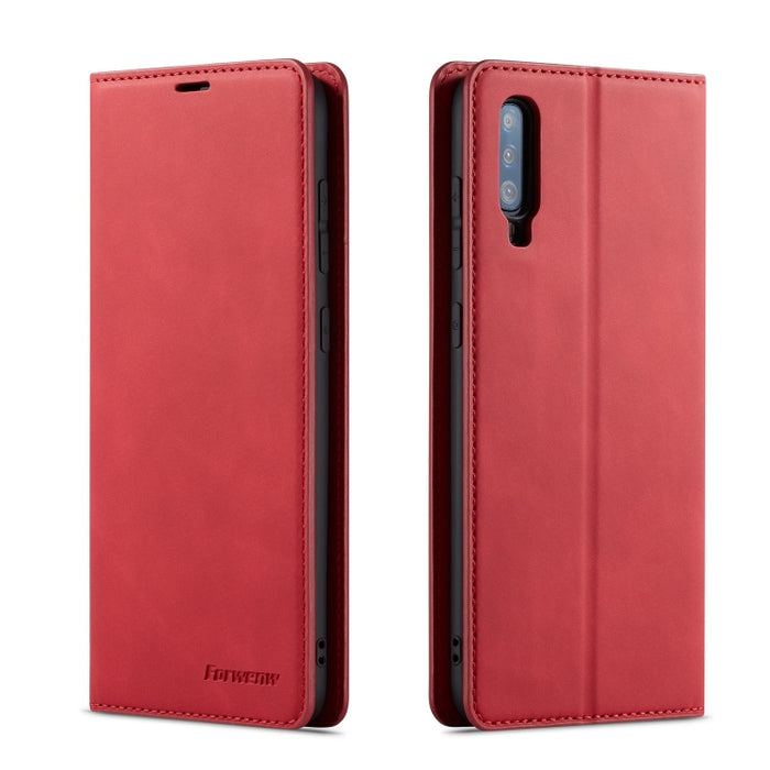 Forwenw Dream Series Oil Edge Fuerte magnetismo Funda de cuero con tapa horizontal con soporte y ranuras para tarjetas y billetera y marco de fotos, For Huawei P Smart+ (2019), For Huawei Mate 20, For Huawei Mate 20 Pro, For Huawei Mate 20 Lite        ...
