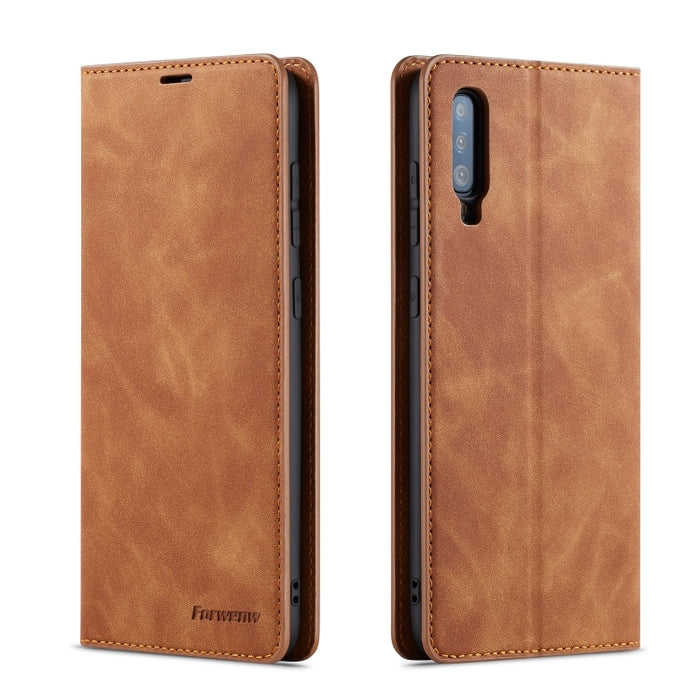 Forwenw Dream Series Oil Edge Fuerte magnetismo Funda de cuero con tapa horizontal con soporte y ranuras para tarjetas y billetera y marco de fotos, For Huawei P Smart+ (2019), For Huawei Mate 20, For Huawei Mate 20 Pro, For Huawei Mate 20 Lite        ...