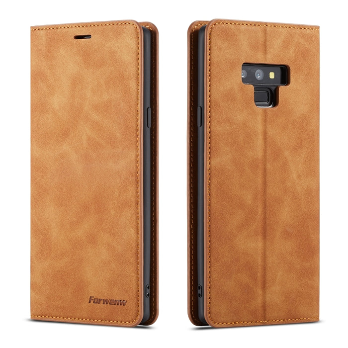 Forwenw Dream Series Oil Edge Fuerte magnetismo Funda de cuero con tapa horizontal con soporte y ranuras para tarjetas y billetera y marco de fotos, For Huawei P Smart+ (2019), For Huawei Mate 20, For Huawei Mate 20 Pro, For Huawei Mate 20 Lite        ...