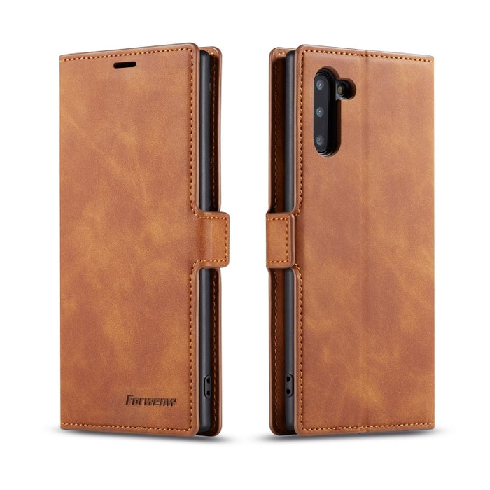 Forwenw Dream Series Oil Edge Fuerte magnetismo Funda de cuero con tapa horizontal con soporte y ranuras para tarjetas y billetera y marco de fotos, For Huawei P Smart+ (2019), For Huawei Mate 20, For Huawei Mate 20 Pro, For Huawei Mate 20 Lite        ...