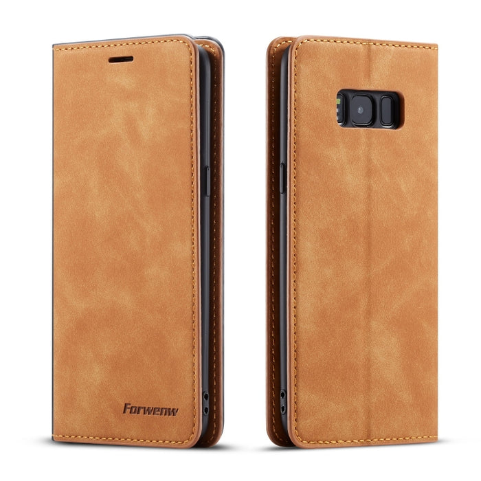 Forwenw Dream Series Oil Edge Fuerte magnetismo Funda de cuero con tapa horizontal con soporte y ranuras para tarjetas y billetera y marco de fotos, For Huawei P Smart+ (2019), For Huawei Mate 20, For Huawei Mate 20 Pro, For Huawei Mate 20 Lite        ...