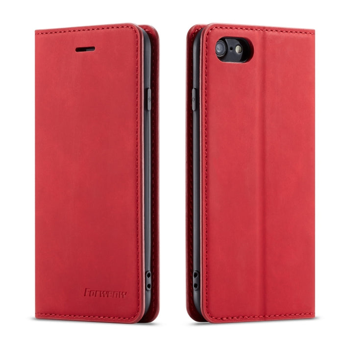 Forwenw Dream Series Oil Edge Fuerte magnetismo Funda de cuero con tapa horizontal con soporte y ranuras para tarjetas y billetera y marco de fotos, For Galaxy S9+, For Galaxy S10, For Galaxy S10+, For Galaxy S10e, For iPhone 6s / 6                    ...