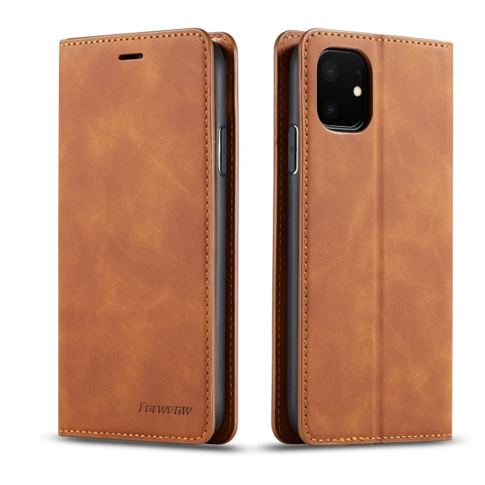 Forwenw Dream Series Oil Edge Fuerte magnetismo Funda de cuero con tapa horizontal con soporte y ranuras para tarjetas y billetera y marco de fotos, For Galaxy S9+, For Galaxy S10, For Galaxy S10+, For Galaxy S10e, For iPhone 6s / 6                    ...