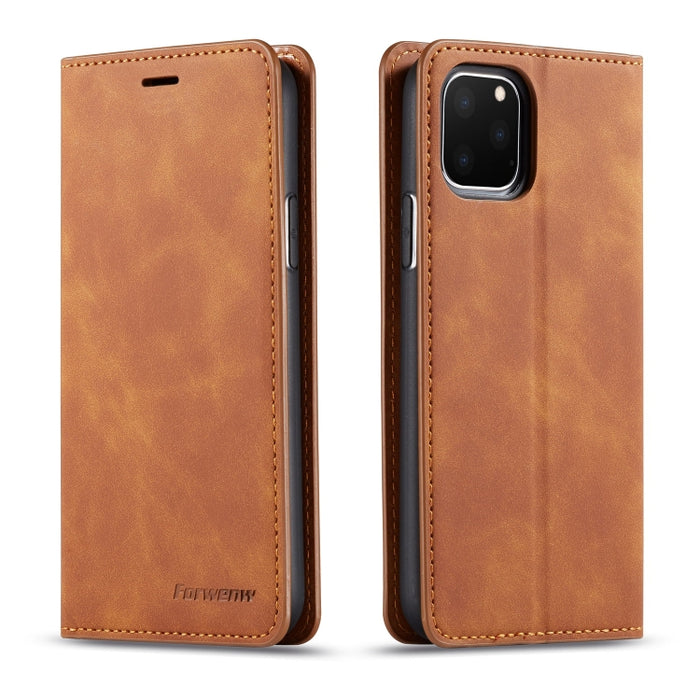 Forwenw Dream Series Oil Edge Fuerte magnetismo Funda de cuero con tapa horizontal con soporte y ranuras para tarjetas y billetera y marco de fotos, For Galaxy S9+, For Galaxy S10, For Galaxy S10+, For Galaxy S10e, For iPhone 6s / 6                    ...