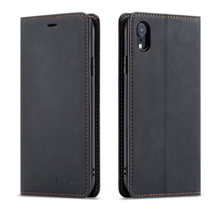 Forwenw Dream Series Oil Edge Fuerte magnetismo Funda de cuero con tapa horizontal con soporte y ranuras para tarjetas y billetera y marco de fotos, For Galaxy S9+, For Galaxy S10, For Galaxy S10+, For Galaxy S10e, For iPhone 6s / 6                    ...