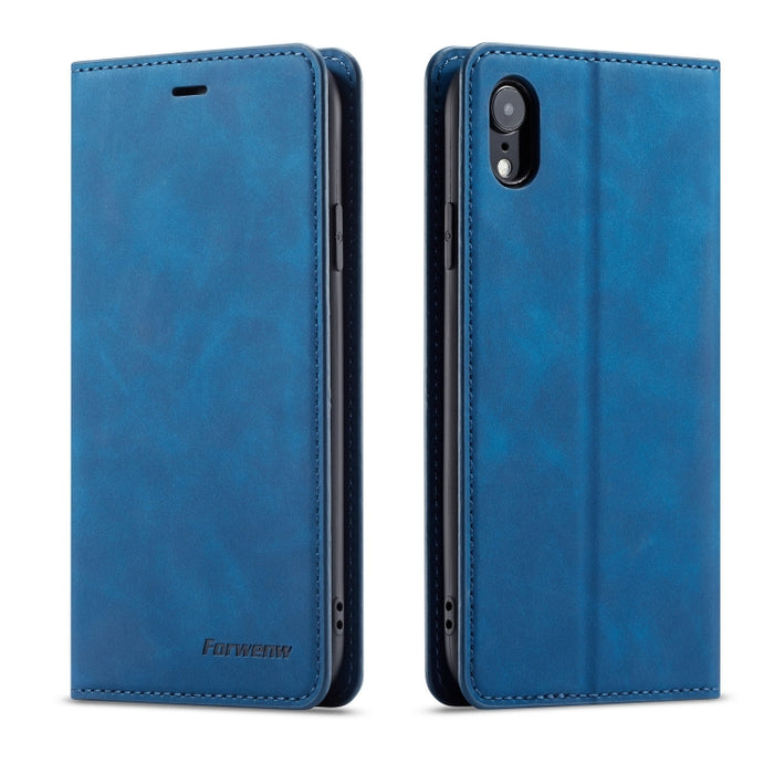 Forwenw Dream Series Oil Edge Fuerte magnetismo Funda de cuero con tapa horizontal con soporte y ranuras para tarjetas y billetera y marco de fotos, For Galaxy S9+, For Galaxy S10, For Galaxy S10+, For Galaxy S10e, For iPhone 6s / 6                    ...
