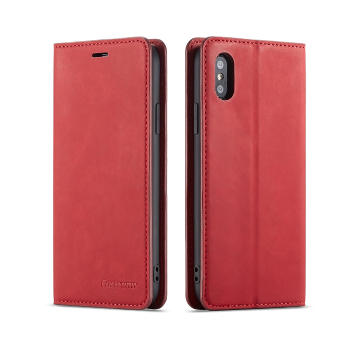 Forwenw Dream Series Oil Edge Fuerte magnetismo Funda de cuero con tapa horizontal con soporte y ranuras para tarjetas y billetera y marco de fotos, For Galaxy S9+, For Galaxy S10, For Galaxy S10+, For Galaxy S10e, For iPhone 6s / 6                    ...