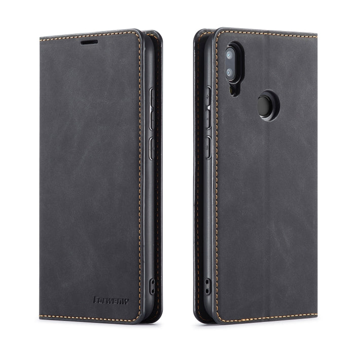 Forwenw Dream Series Oil Edge Fuerte magnetismo Funda de cuero con tapa horizontal con soporte y ranuras para tarjetas y billetera y marco de fotos, For Galaxy S9+, For Galaxy S10, For Galaxy S10+, For Galaxy S10e, For iPhone 6s / 6                    ...