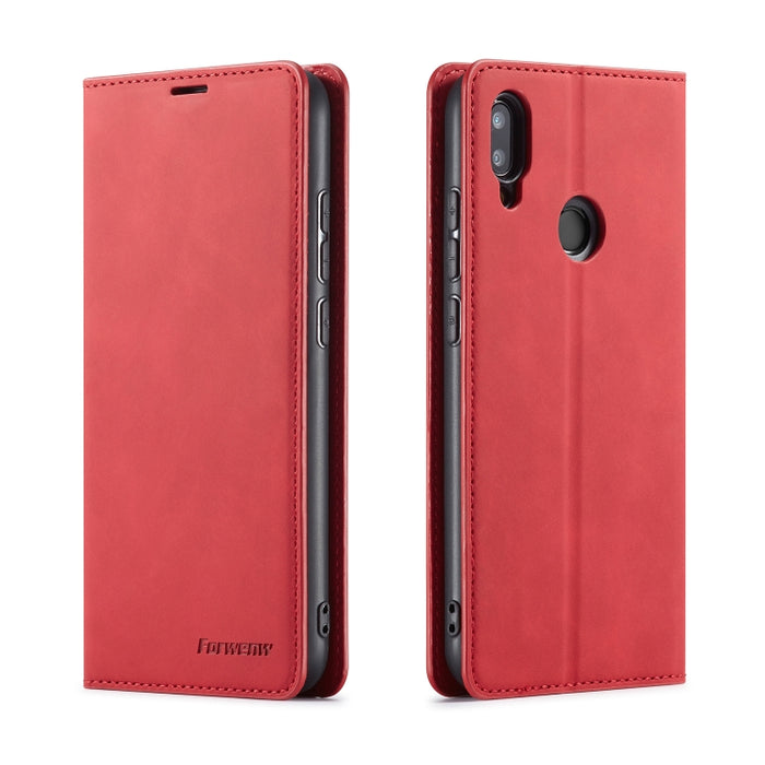 Forwenw Dream Series Oil Edge Fuerte magnetismo Funda de cuero con tapa horizontal con soporte y ranuras para tarjetas y billetera y marco de fotos, For Galaxy S9+, For Galaxy S10, For Galaxy S10+, For Galaxy S10e, For iPhone 6s / 6                    ...