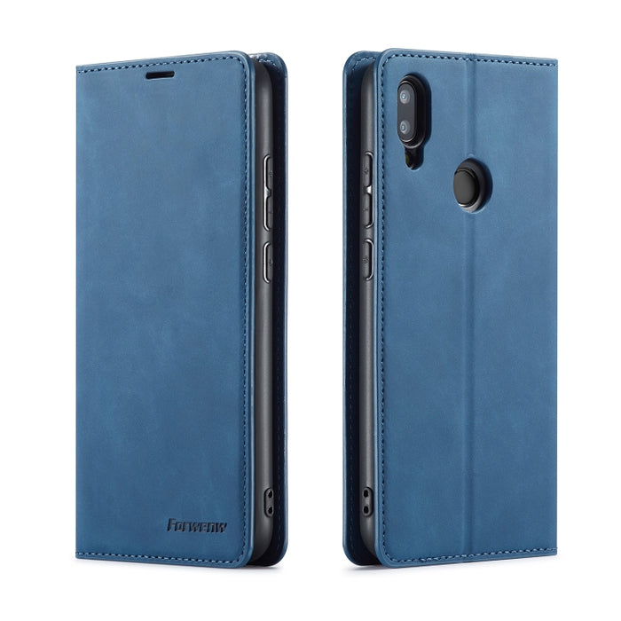 Forwenw Dream Series Oil Edge Fuerte magnetismo Funda de cuero con tapa horizontal con soporte y ranuras para tarjetas y billetera y marco de fotos, For Galaxy S9+, For Galaxy S10, For Galaxy S10+, For Galaxy S10e, For iPhone 6s / 6                    ...