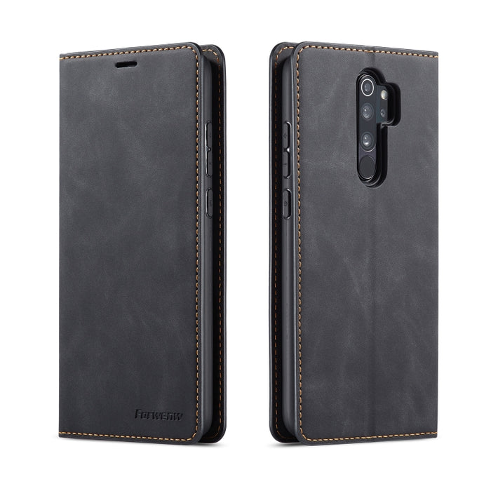 Forwenw Dream Series Oil Edge Fuerte magnetismo Funda de cuero con tapa horizontal con soporte y ranuras para tarjetas y billetera y marco de fotos, For Galaxy S9+, For Galaxy S10, For Galaxy S10+, For Galaxy S10e, For iPhone 6s / 6                    ...
