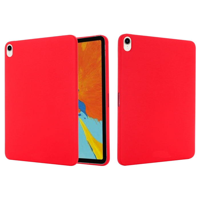 Funda de tableta de cobertura total a prueba de caídas de silicona líquida de color sólido