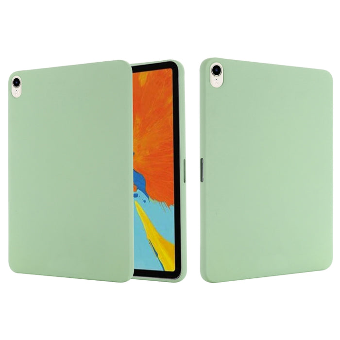 Funda de tableta de cobertura total a prueba de caídas de silicona líquida de color sólido