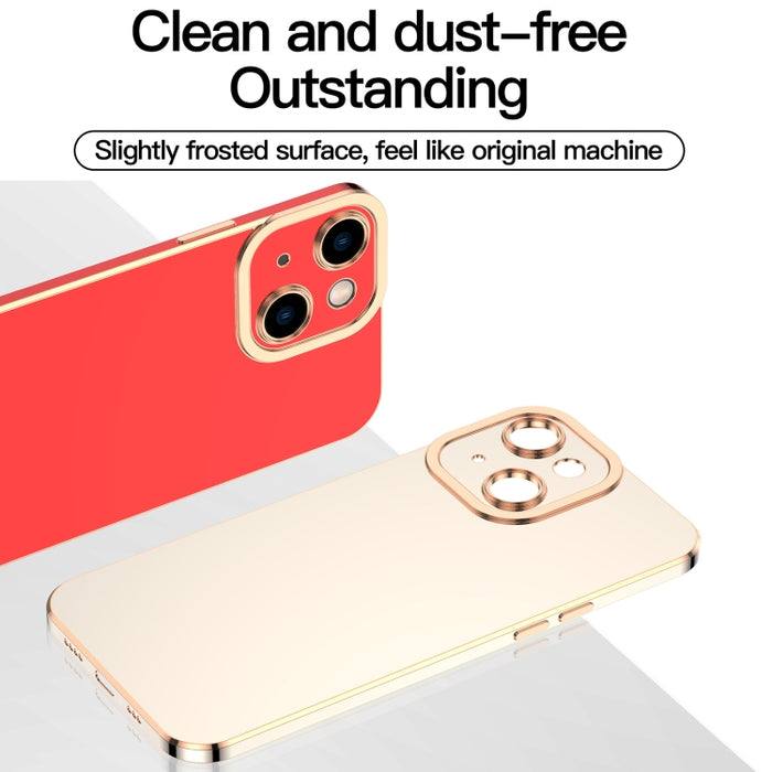 Caja del teléfono TPU galvanizada 6D