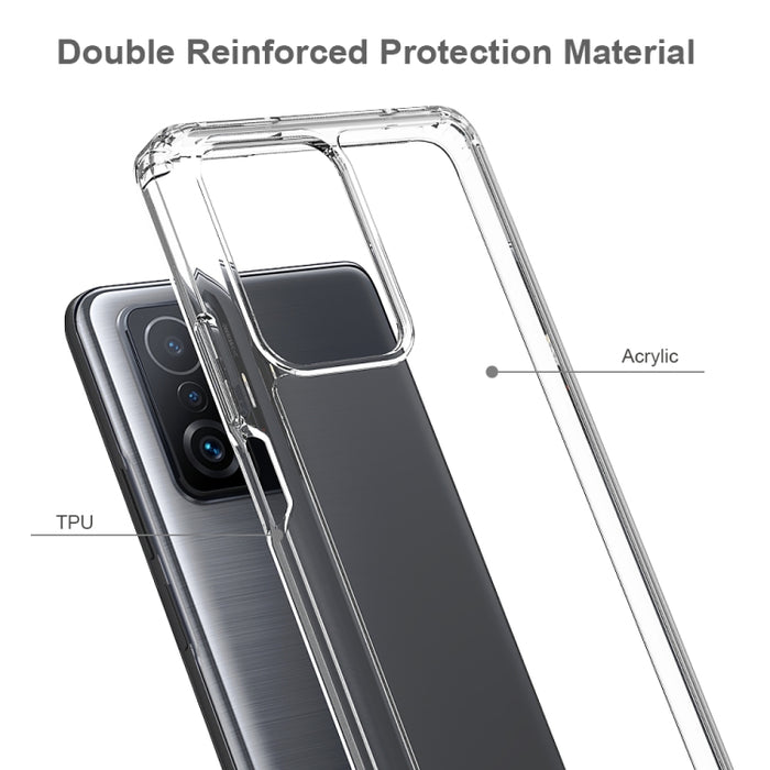 TPU a prueba de golpes a prueba de arañazos + funda protectora de acrílico para teléfono, For Xiaomi Redmi 10 4G / Note 11 4G International Version, For Xiaomi Mi 11T / 11T Pro