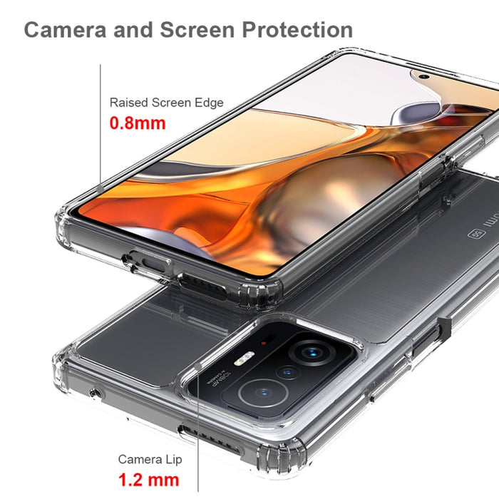 TPU a prueba de golpes a prueba de arañazos + funda protectora de acrílico para teléfono, For Xiaomi Redmi 10 4G / Note 11 4G International Version, For Xiaomi Mi 11T / 11T Pro