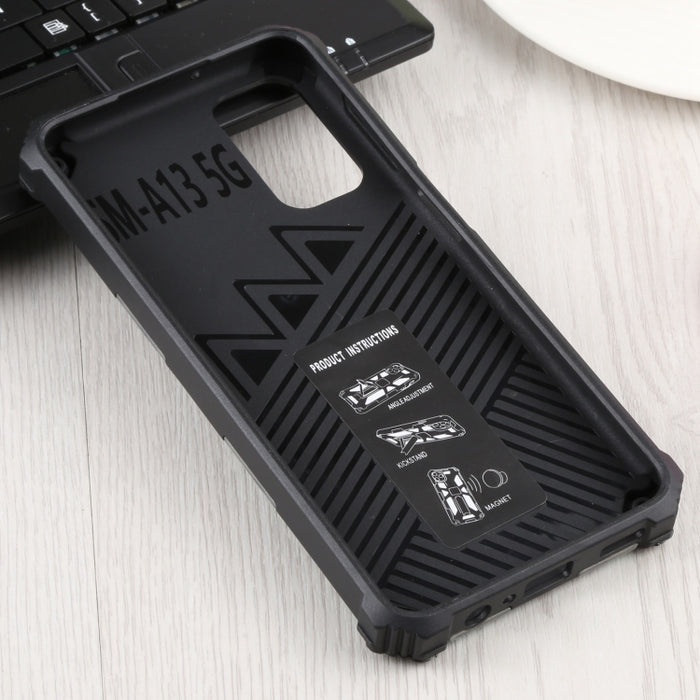 Camuflaje Armadura a prueba de golpes TPU + PC Funda protectora magnética para teléfono con soporte, For Samsung Galaxy A13 5G, For Samsung Galaxy S22 5G, For Xiaomi Mi 11T / 11T Pro, For Samsung Galaxy S22+ 5G