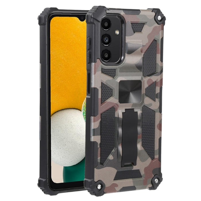 Camuflaje Armadura a prueba de golpes TPU + PC Funda protectora magnética para teléfono con soporte, For Samsung Galaxy A13 5G, For Samsung Galaxy S22 5G, For Xiaomi Mi 11T / 11T Pro, For Samsung Galaxy S22+ 5G