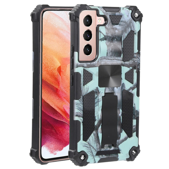 Camuflaje Armadura a prueba de golpes TPU + PC Funda protectora magnética para teléfono con soporte, For Samsung Galaxy A13 5G, For Samsung Galaxy S22 5G, For Xiaomi Mi 11T / 11T Pro, For Samsung Galaxy S22+ 5G