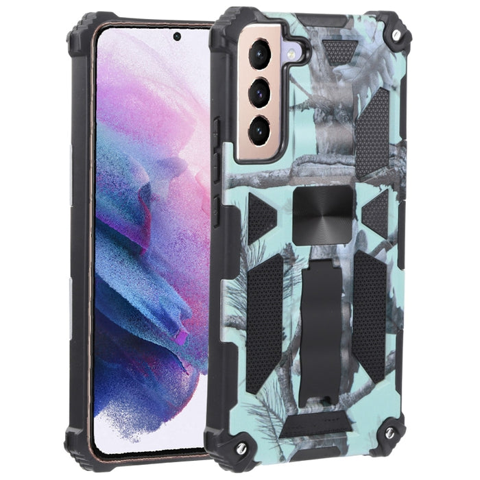 Camuflaje Armadura a prueba de golpes TPU + PC Funda protectora magnética para teléfono con soporte, For Samsung Galaxy A13 5G, For Samsung Galaxy S22 5G, For Xiaomi Mi 11T / 11T Pro, For Samsung Galaxy S22+ 5G