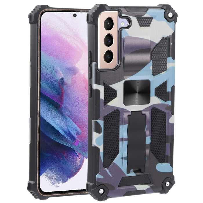 Camuflaje Armadura a prueba de golpes TPU + PC Funda protectora magnética para teléfono con soporte, For Samsung Galaxy A13 5G, For Samsung Galaxy S22 5G, For Xiaomi Mi 11T / 11T Pro, For Samsung Galaxy S22+ 5G