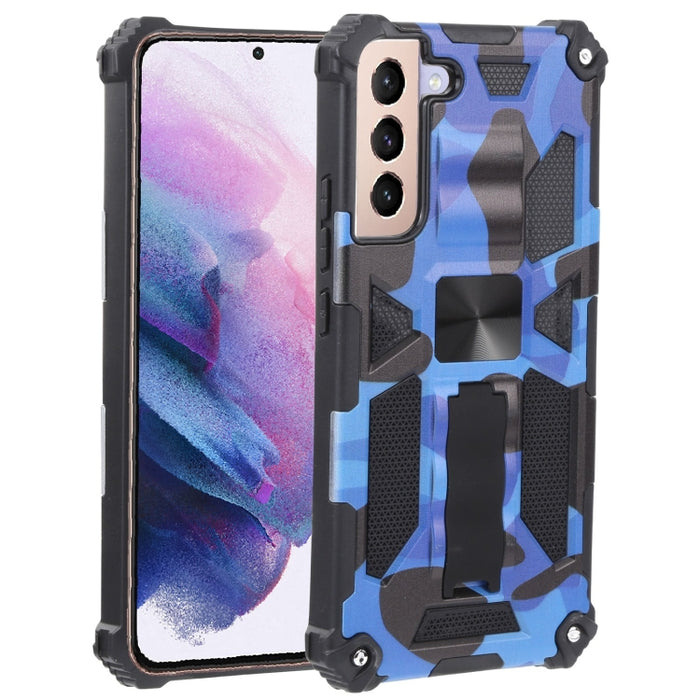 Camuflaje Armadura a prueba de golpes TPU + PC Funda protectora magnética para teléfono con soporte, For Samsung Galaxy A13 5G, For Samsung Galaxy S22 5G, For Xiaomi Mi 11T / 11T Pro, For Samsung Galaxy S22+ 5G
