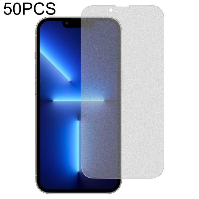 Película de vidrio templado de pantalla completa esmerilada transparente de 50 piezas