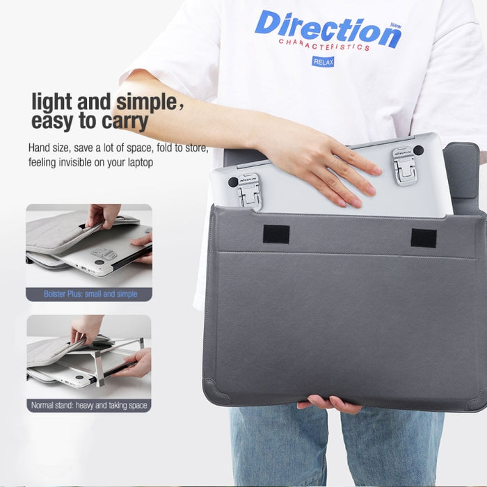 Soporte para computadora portátil de aleación de zinc ajustable de tres velocidades NILLKIN Bolster Plus Sticky