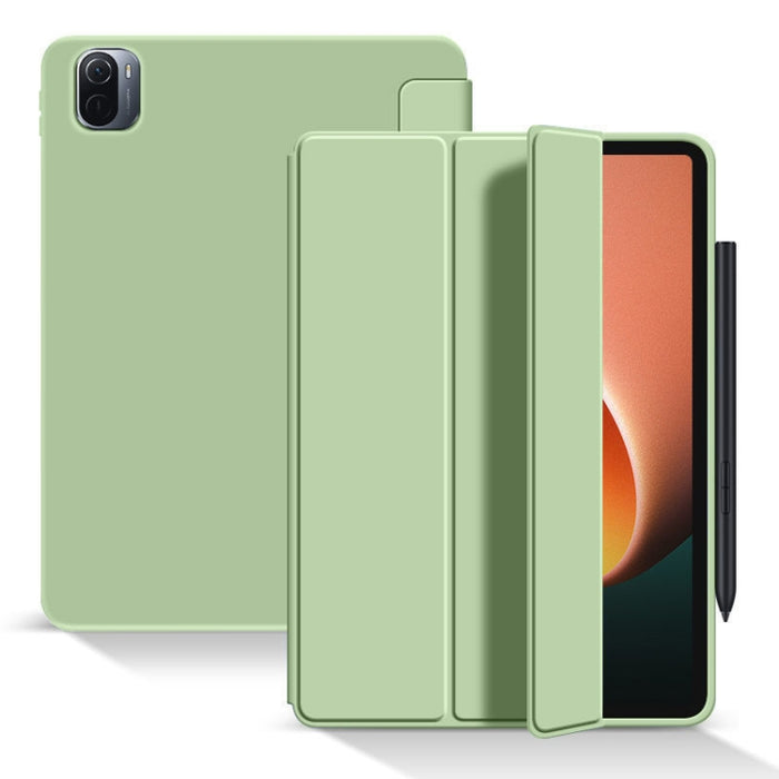 Estuche para tableta Skin Feel Matte Honeycomb Leather con soporte triple, For Xiaomi Pad 5 / Pad 5 Pro