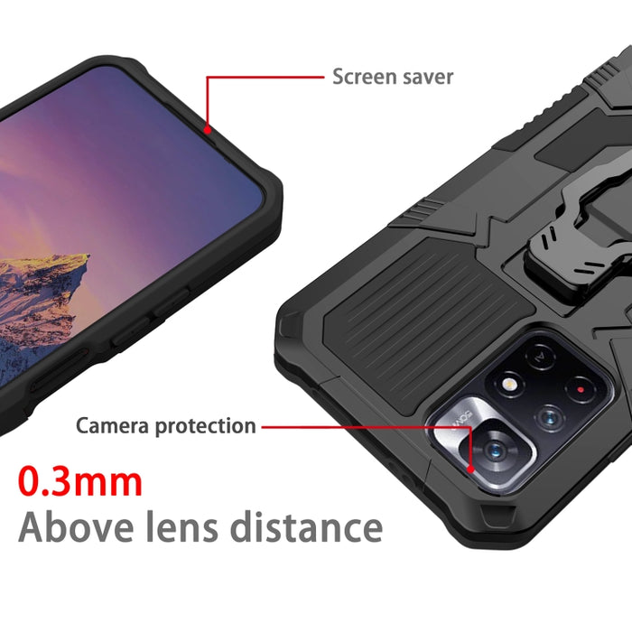 Armor Warrior PC + Funda de teléfono TPU, For Xiaomi Redmi Note 11 5G