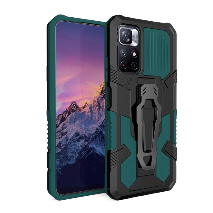 Armor Warrior PC + Funda de teléfono TPU, For Xiaomi Redmi Note 11 5G