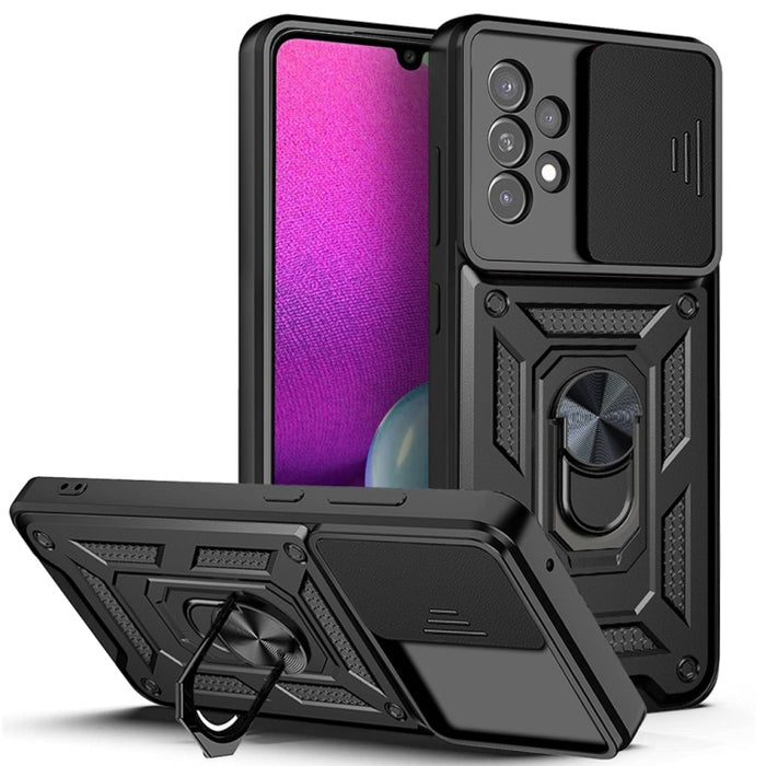 Funda de teléfono con diseño de cámara deslizante TPU + PC, For Samsung Galaxy A03s EU Version, For Samsung Galaxy A03s US Version, For Samsung Galaxy A33 5G, For Xiaomi Redmi Note 10 Pro 5G