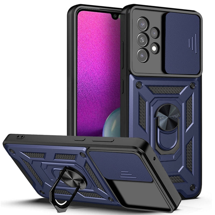 Funda de teléfono con diseño de cámara deslizante TPU + PC, For Samsung Galaxy A03s EU Version, For Samsung Galaxy A03s US Version, For Samsung Galaxy A33 5G, For Xiaomi Redmi Note 10 Pro 5G