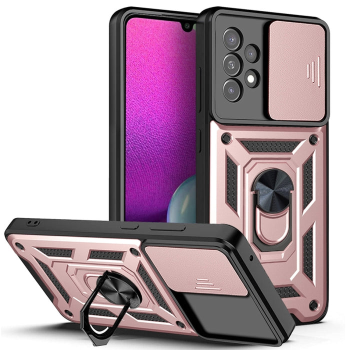 Funda de teléfono con diseño de cámara deslizante TPU + PC, For Samsung Galaxy A03s EU Version, For Samsung Galaxy A03s US Version, For Samsung Galaxy A33 5G, For Xiaomi Redmi Note 10 Pro 5G