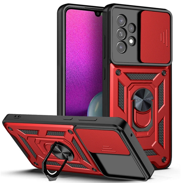 Funda de teléfono con diseño de cámara deslizante TPU + PC, For Samsung Galaxy A03s EU Version, For Samsung Galaxy A03s US Version, For Samsung Galaxy A33 5G, For Xiaomi Redmi Note 10 Pro 5G