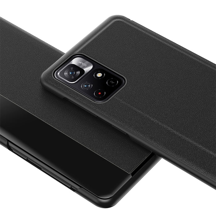 Estuche de cuero para teléfono con vista de ventana, For Xiaomi Redmi Note 11 Pro, For Xiaomi Redmi Note 11, For Samsung Galaxy S22 Ultra 5G, For Samsung Galaxy S22+ 5G, For Samsung Galaxy S22 5G