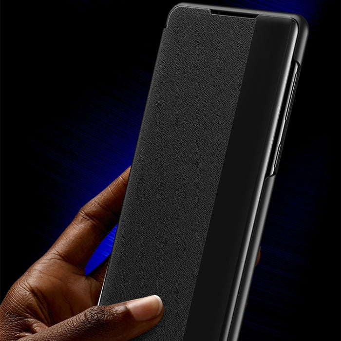 Estuche de cuero para teléfono con vista de ventana, For Xiaomi Redmi Note 11 Pro, For Xiaomi Redmi Note 11, For Samsung Galaxy S22 Ultra 5G, For Samsung Galaxy S22+ 5G, For Samsung Galaxy S22 5G