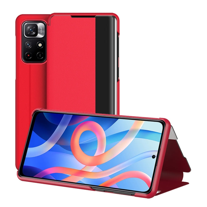 Estuche de cuero para teléfono con vista de ventana, For Xiaomi Redmi Note 11 Pro, For Xiaomi Redmi Note 11, For Samsung Galaxy S22 Ultra 5G, For Samsung Galaxy S22+ 5G, For Samsung Galaxy S22 5G