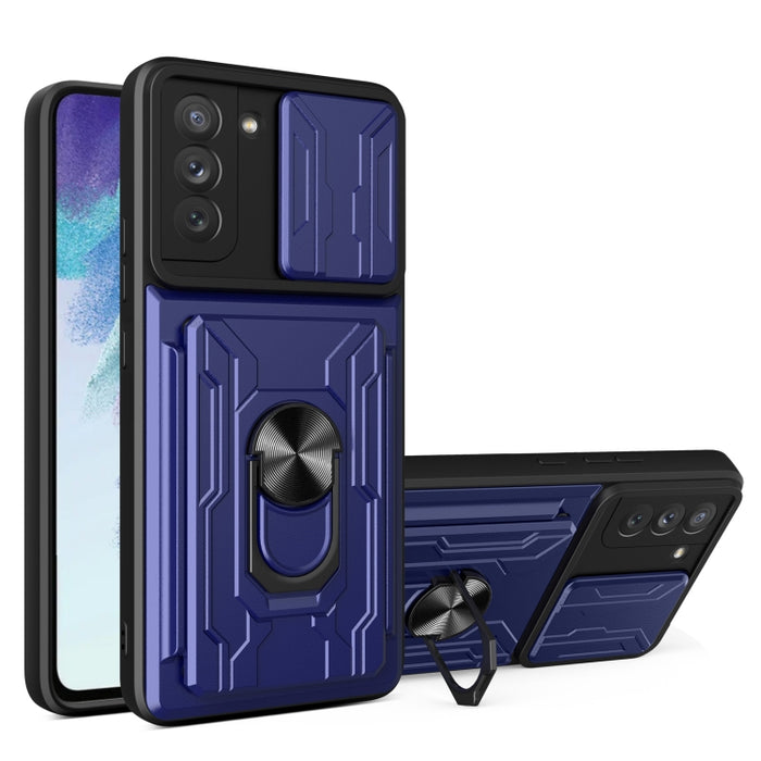 Funda para teléfono con funda para cámara con ranura para tarjeta y soporte, For Xiaomi 11T, For Xiaomi Redmi Note 10 Pro, For Xiaomi Redmi 10, For Samsung Galaxy S21 FE 5G
