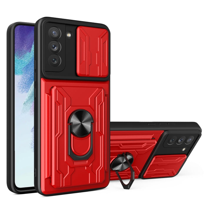 Funda para teléfono con funda para cámara con ranura para tarjeta y soporte, For Xiaomi 11T, For Xiaomi Redmi Note 10 Pro, For Xiaomi Redmi 10, For Samsung Galaxy S21 FE 5G