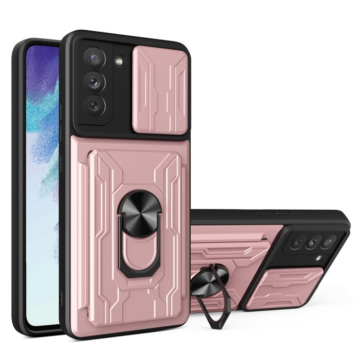 Funda para teléfono con funda para cámara con ranura para tarjeta y soporte, For Xiaomi 11T, For Xiaomi Redmi Note 10 Pro, For Xiaomi Redmi 10, For Samsung Galaxy S21 FE 5G