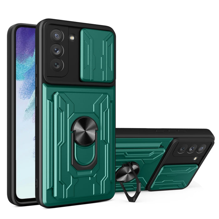 Funda para teléfono con funda para cámara con ranura para tarjeta y soporte, For Xiaomi 11T, For Xiaomi Redmi Note 10 Pro, For Xiaomi Redmi 10, For Samsung Galaxy S21 FE 5G