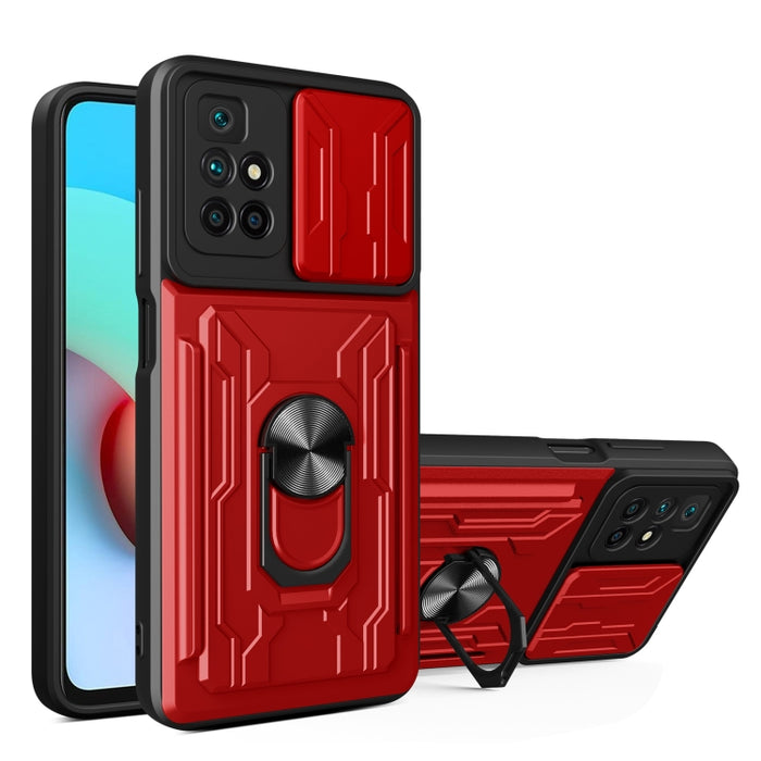 Funda para teléfono con funda para cámara con ranura para tarjeta y soporte, For Xiaomi 11T, For Xiaomi Redmi Note 10 Pro, For Xiaomi Redmi 10, For Samsung Galaxy S21 FE 5G