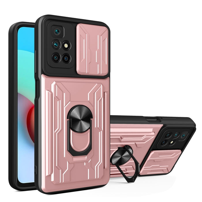 Funda para teléfono con funda para cámara con ranura para tarjeta y soporte, For Xiaomi 11T, For Xiaomi Redmi Note 10 Pro, For Xiaomi Redmi 10, For Samsung Galaxy S21 FE 5G