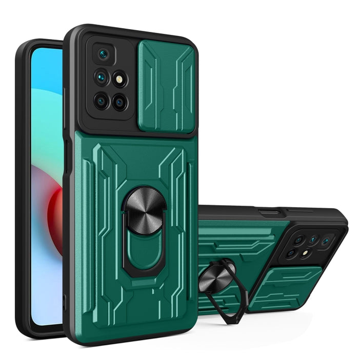 Funda para teléfono con funda para cámara con ranura para tarjeta y soporte, For Xiaomi 11T, For Xiaomi Redmi Note 10 Pro, For Xiaomi Redmi 10, For Samsung Galaxy S21 FE 5G