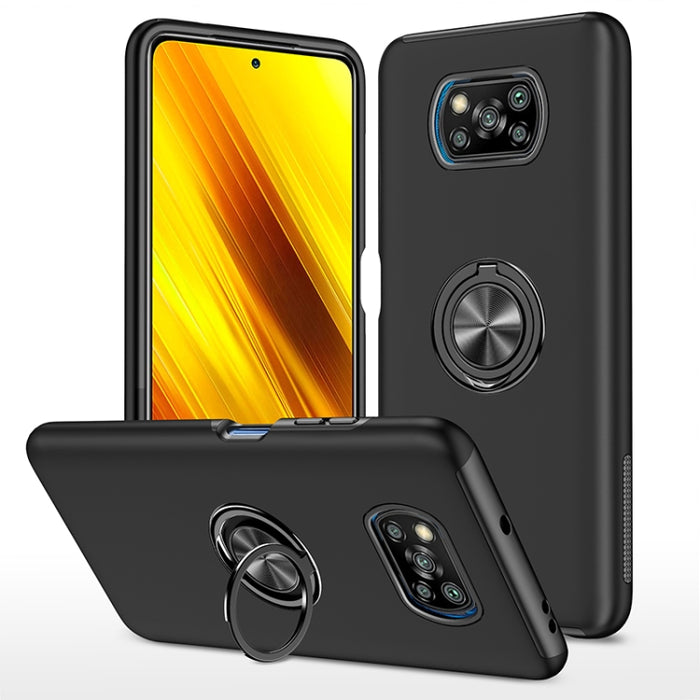 Funda magnética para teléfono PC + TPU con soporte de anillo invisible, For Xiaomi Poco X3 NFC / X3, For Samsung Galaxy A13 5G