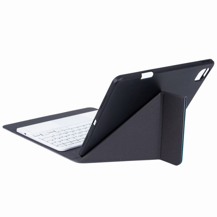 H-102C Estuche de cuero con teclado Bluetooth táctil con soporte triple trasero